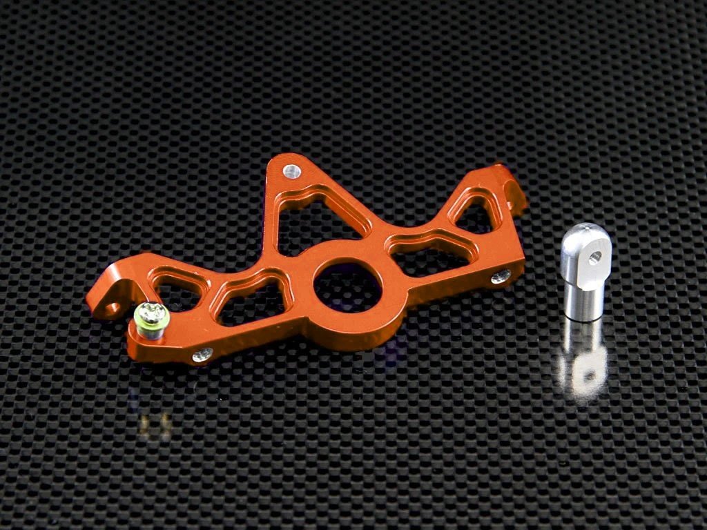 Traxxas Slash 4X4 / Hoss 4X4 VXL Aluminum Motor Mount - 1Pc Set Orange