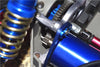 Traxxas Slash 4x4 Low-CG Version Aluminum Fixed Gear Adapter + Motor Heatsink Mount - 6Pc Set Blue