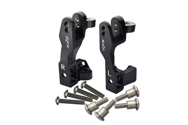 Traxxas Slash 4X4 / Slash 4X4 LCG /  XO-01 Supercar Aluminum Front C Hub - 1Pr Set Black