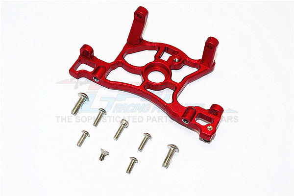 Traxxas Slash 4x4 LCG (68086-21) / Deegan 38 Fiesta (74054-6) Aluminum Spur Gear Cover Mount - 1Pc Set Red