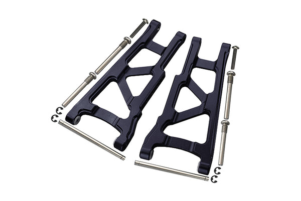 Traxxas Slash 4X4 / Stampede 4X4 VXL / Rustler 4X4 VXL Aluminum Front/Rear Lower Arm - 1Pr Set Black