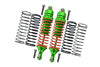Traxxas Slash 4X4 / Stampede 4X4 / Rustler VXL / Craniac / Deegan 38 Fiesta Aluminum Rear Adjustable Spring Damper With Aluminum Ball Top & Ball Ends - 1Pr Set Green (1.3mm, 1.5mm, 1.7mm Coil Spring & 4mm Thick Shaft)