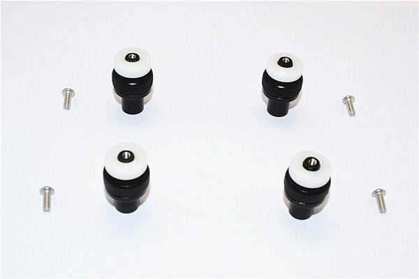 Traxxas Slash 4x4 Low-CG Version Aluminum Front+Rear Magnet Body Mount (OD15mm Magnet) - 1 Set Black