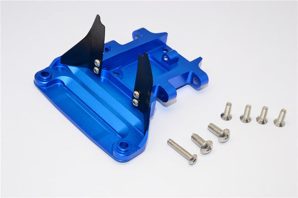 Traxxas Slash 4x4 LCG (68086-21) / Deegan 38 Fiesta (74054-6) Aluminum Rear Gear Box Protector - 1Pc Set Blue