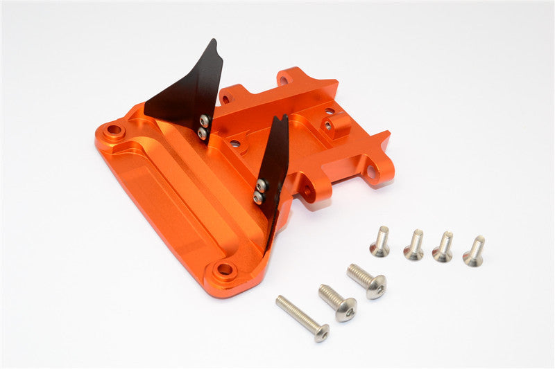 Traxxas Slash 4x4 LCG (68086-21) / Deegan 38 Fiesta (74054-6) Aluminum Rear Gear Box Protector - 1Pc Set Orange