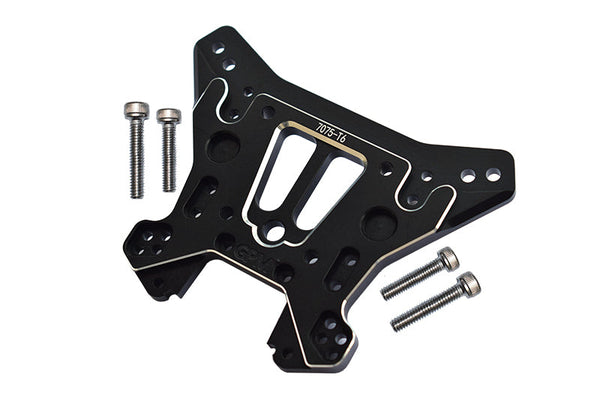 Traxxas 1/8 4WD Sledge Monster Truck 95076-4 Aluminum 7075-T6 Rear Damper Plate - 5Pc Set Black
