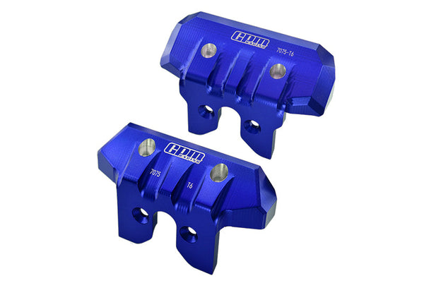 Aluminum 7075-T6 Front & Rear Bumper For Traxxas 1/8 4WD Sledge Monster Truck 95076-4 Upgrades - Blue