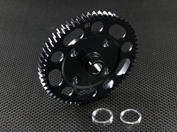 Team Losi 5ive-T Steel #45 Main Gear (58T) - 1Pc Set Black