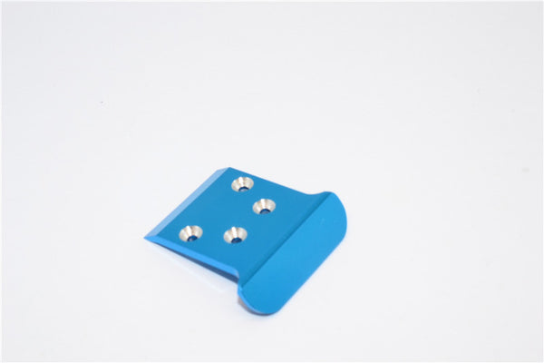 Team Losi Mini-T Aluminum Front Bumper (30mm Wide) - 1Pc Blue