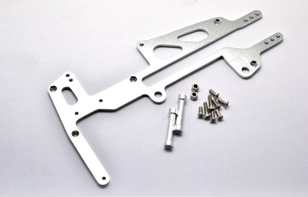 HPI Super Nitro RS4 Aluminum Radio Plate With Posts - 1 Set Silver
