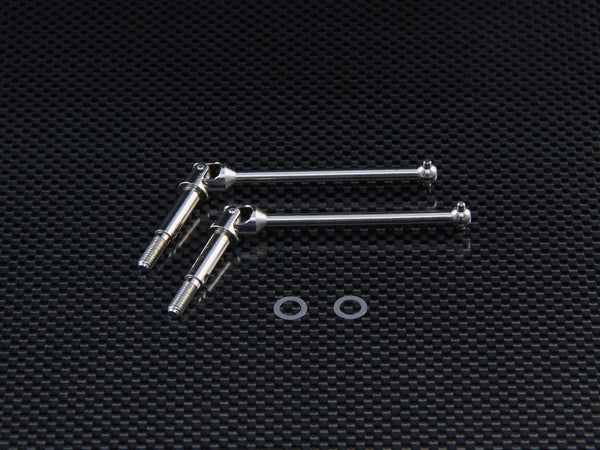 HPI Super Nitro RS4 Steel Rear Universal Swing Shaft 55mm - 1Pr Silver