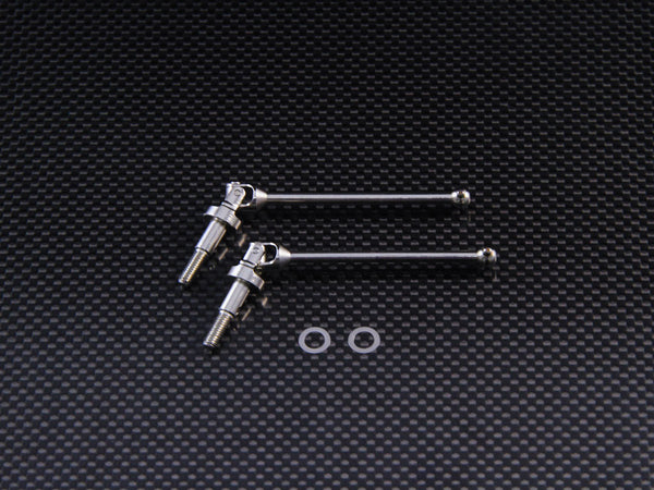 HPI Super Nitro RS4 Steel Front Universale Swing Shaft 57mm - 1Pr Silver