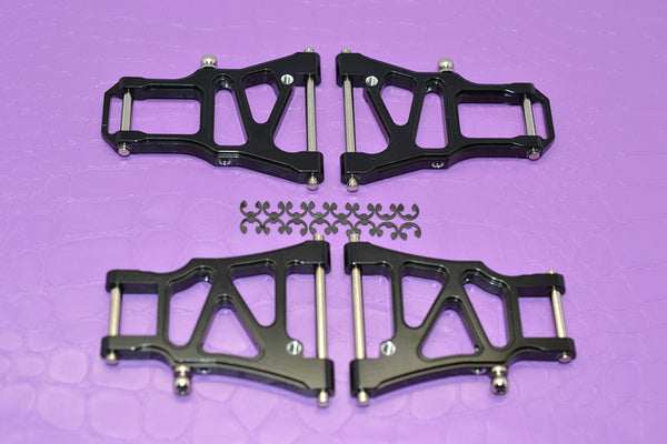 HPI Sprint 2 Aluminum Front + Rear Arms With Screws & Pins & E-Clips - 2Pr Set Black