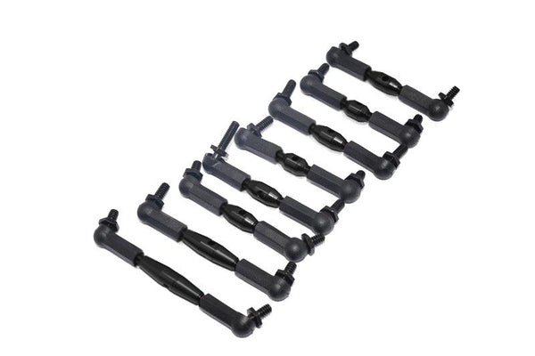 HPI Sprint 2 Aluminum Completed Tie Rod - 8Pcs Black