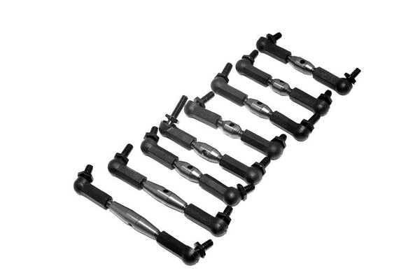 HPI Sprint 2 Aluminum Completed Tie Rod - 8Pcs Gray Silver