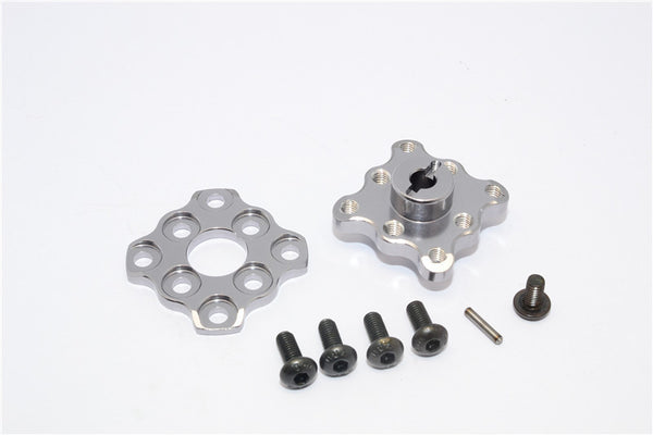 HPI Sprint 2 Aluminum Spur Gear Hub With Pin - 1 Set Gray Silver