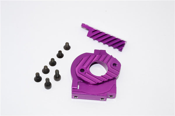 HPI Sport 3 Flux Aluminum Motor Heat Sink Mount - 1 Set Purple