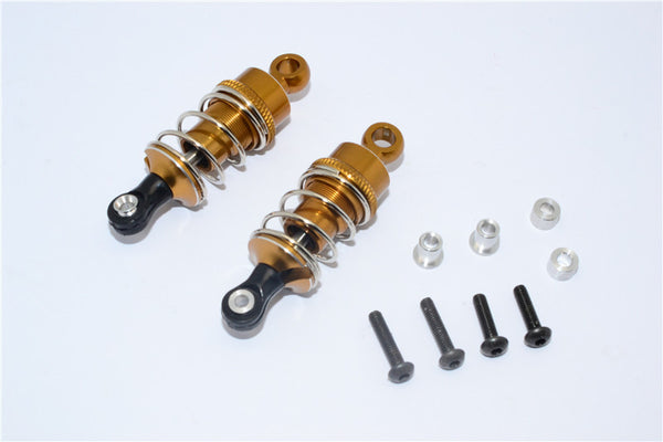 HPI Sport 3 Flux Aluminum Front/Rear Adjustable Shocks (50mm) - 1Pr Set Golden Black