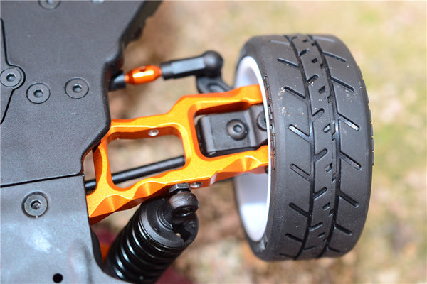 HPI Sport 3 Flux Aluminum Front Suspension Arm Upgrade Set - 1 Pair, Orange