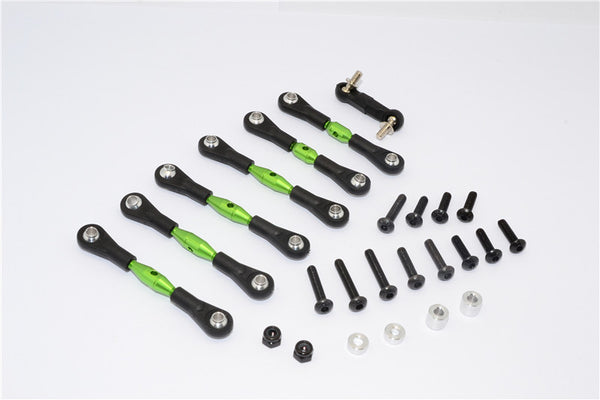 HPI Sport 3 Flux Aluminum Completed Tie Rod - 7Pcs Green