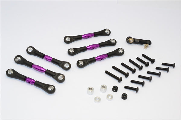 HPI Sport 3 Flux Aluminum Completed Tie Rod - 7Pcs Purple