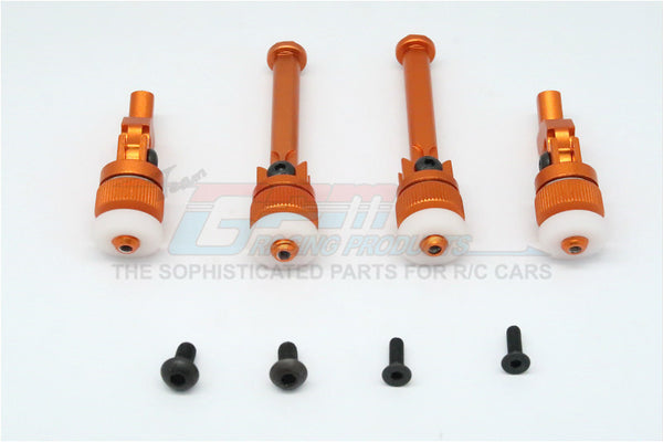 HPI Sport 3 Flux Aluminum Front+Rear Magnet Body Mount For Porsche - 1 Set Orange