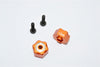 Traxxas LaTrax SST Aluminum Hex Adapter (+3mm) - 2Pcs Set Orange