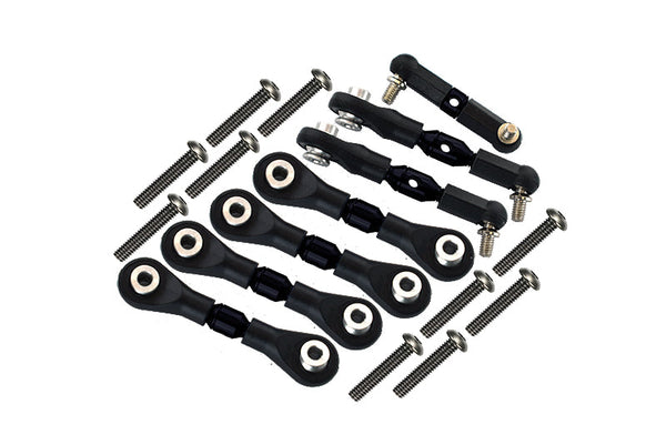 Aluminum Tie Rod Complete Set For Traxxas 1:18 LaTrax SST / LaTrax Teton Upgrades - Black