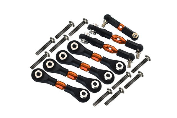 Traxxas LaTrax SST & LaTrax Teton Aluminum Completed Tie Rod - 7Pcs Set Orange