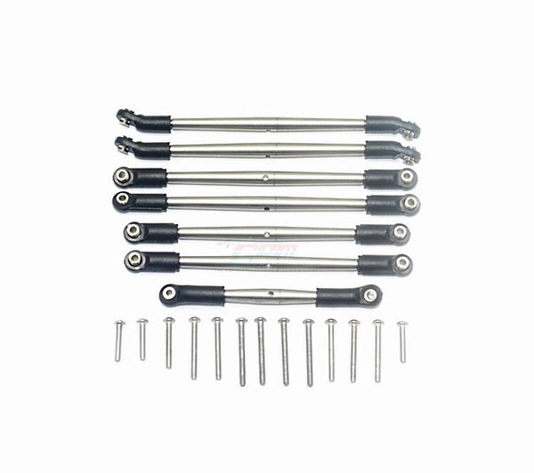Traxxas TRX-4 Ford Bronco / Blazer Stainless Steel Adjustable Upper & Lower Suspension Links - 7Pc Set Original Color