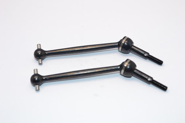 Tamiya DT03 & TT02B Steel #45 Front / Rear CVD Swing Shaft (64mm) - 1 Pr Set Black