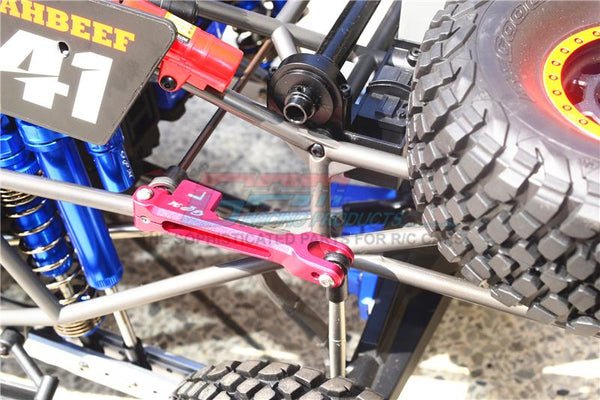GPM Set Barre Antirollio E Bracci In Alluminio/acciaio Per Traxxas Unlimited Desert Racer 4X4 (#85076-4) - 23 Pezzi, Colore Rosso - 2