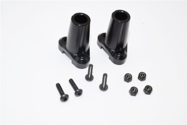 Gmade Sawback & Komodo Aluminum Straight Axle Adapter (New) - 1Pr Set Black