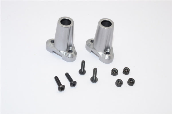 Gmade Sawback & Komodo Aluminum Straight Axle Adapter (New) - 1Pr Set Gray Silver