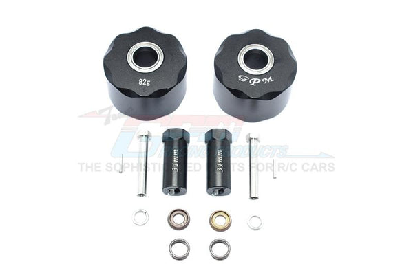 Gmade Sawback / Sawback 4LS / Komodo Aluminum Front Knuckle Arm - 1Pr Black