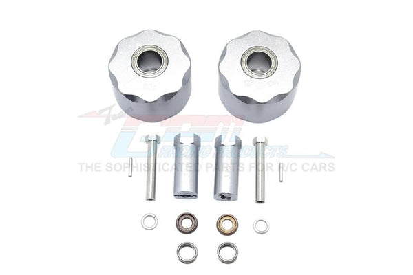 Gmade Sawback / Sawback 4LS / Komodo Aluminum Front Knuckle Arm - 1Pr Gray Silver