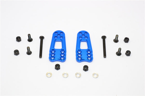 Gmade Sawback Aluminum Front/Rear Adjustable Shock Stay - 2Pcs Set Blue
