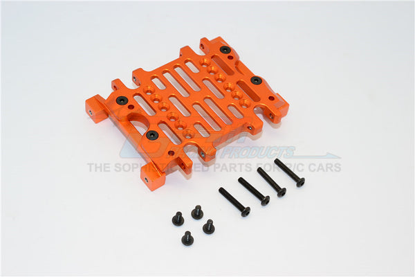 Gmade Sawback GS01 & Sawback 4LS Aluminum Gear Box Bottom Mount - 1Pc Set Orange
