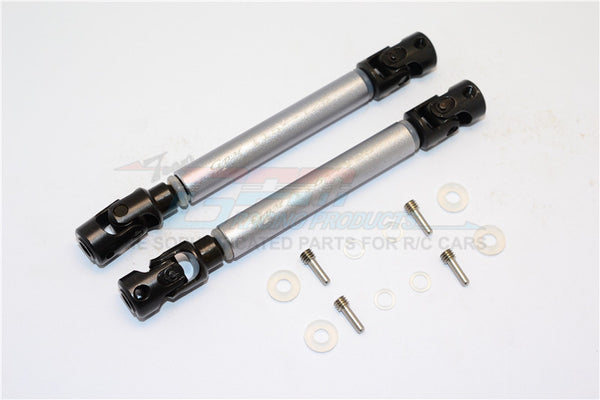 Gmade Sawback / Sawback 4LS / Komodo Steel Adjustable Main Shaft With Alloy Body - 1 Set Gray Silver