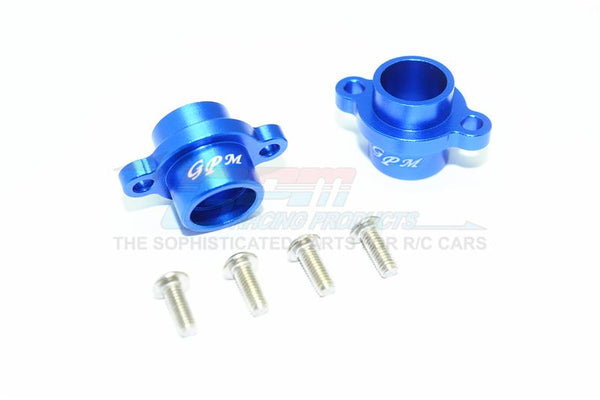 Tamiya T3-01 Dancing Rider Trike Aluminum Rear Axle Adapters - 1Pr Set Blue