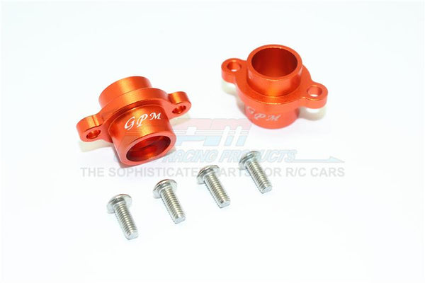 Tamiya T3-01 Dancing Rider Trike Aluminum Rear Axle Adapters - 1Pr Set Orange