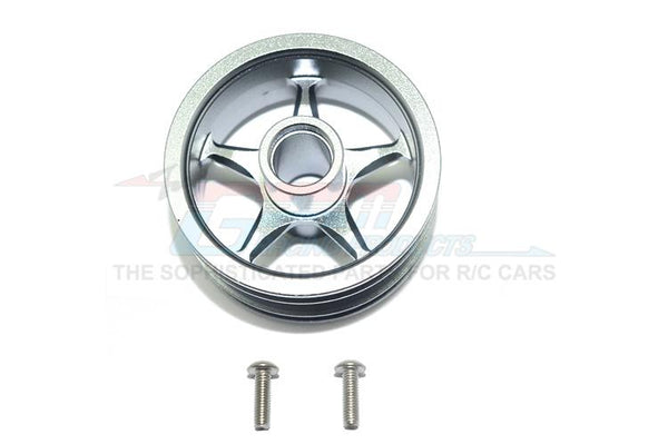 Tamiya T3-01 Dancing Rider Trike Aluminum Front Wheel (5 Poles Design) - 1Pc Set Gray Silver