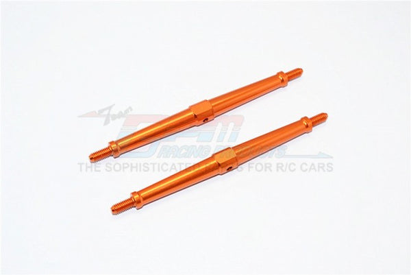 Aluminum 4mm Clockwise And Anticlockwise Turnbuckles (Total Length 102mm - Both Side Thread 9.5mm) - 1Pr Orange