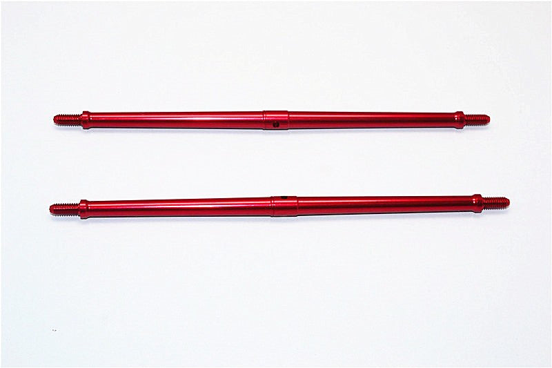 Aluminum 4mm Clockwise And Anticlockwise Turnbuckles (Total Length 147.5mm - Both Side Thread 10mm) - 1Pr Red