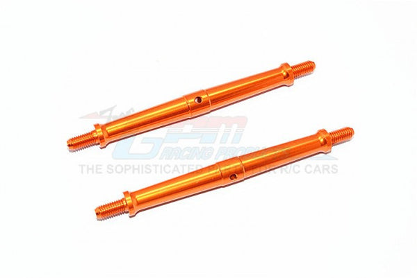 Aluminum 5mm Clockwise And Anticlockwise Turnbuckles (Total Length 101mm - Both Side Thread 11mm) - 1Pr Orange