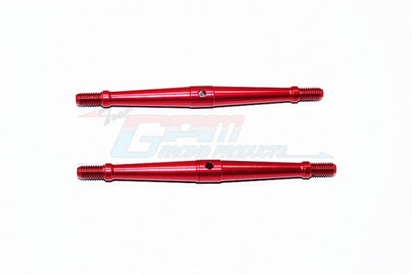 Aluminum 5mm Clockwise And Anticlockwise Turnbuckles (Total Length 90mm - Both Side Thread 9.5mm) - 1Pr Red