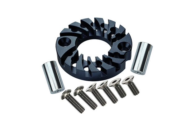 Tamiya TA01 Aluminum Motor Mount For 16T, 21T Standard - 1Pc Set Black