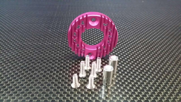 Tamiya TA02 Aluminum Motor Mount For 16T, 21T Standard - 1Pc Pink