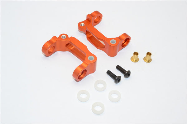 Tamiya TA02 Aluminum Front/Rear C-Hub With Bushing Bearing - 1Pr Orange