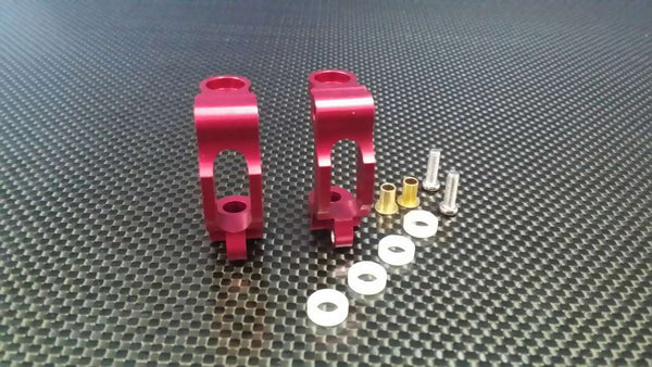Tamiya TA02 Aluminum Front/Rear C-Hub With Bushing Bearing - 1Pr Red